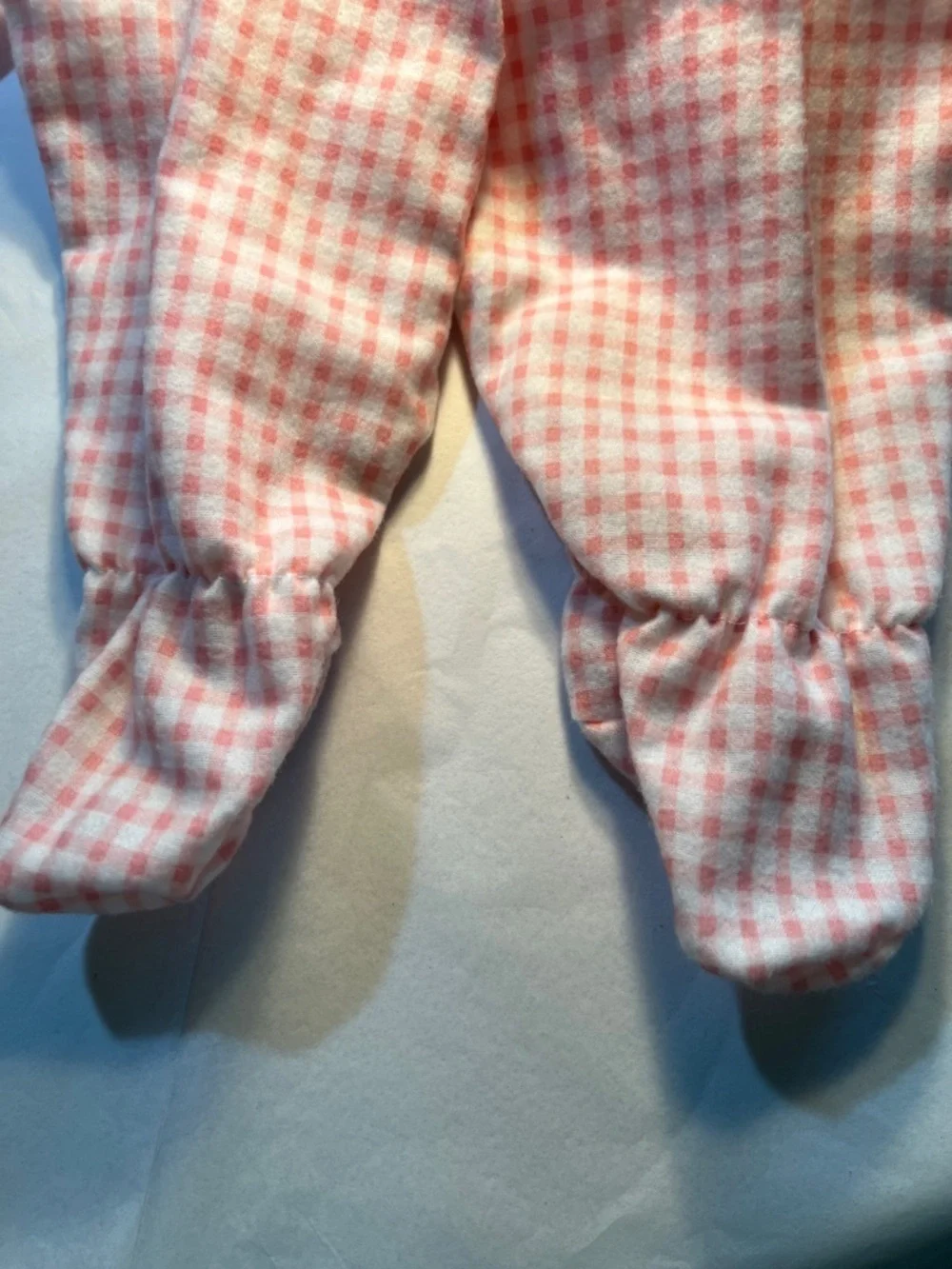 Vintage Winnie The Pooh Pink Gingham Kids Pajamas with Embroidered Detail​